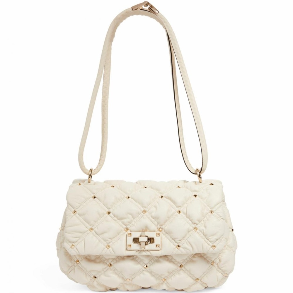 Valentino Garavani Ivory Spikeme Shoulder Bag